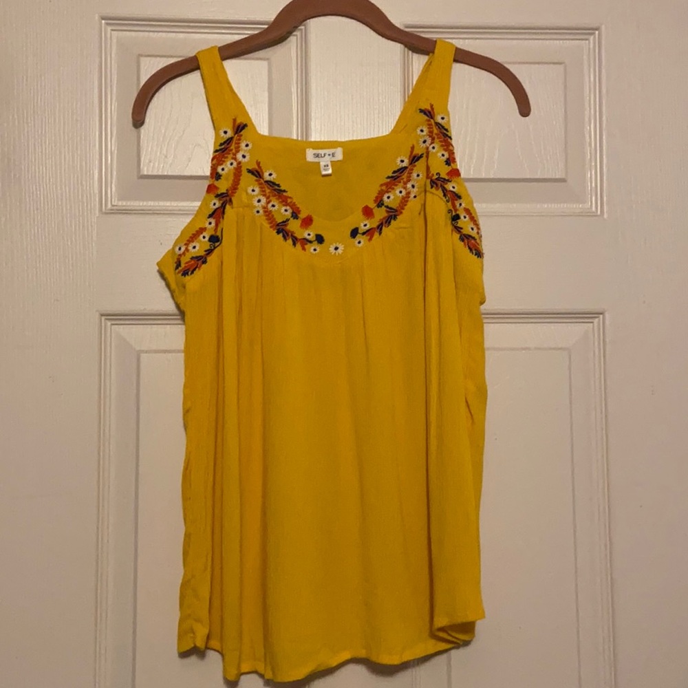 Yellow Floral Tank